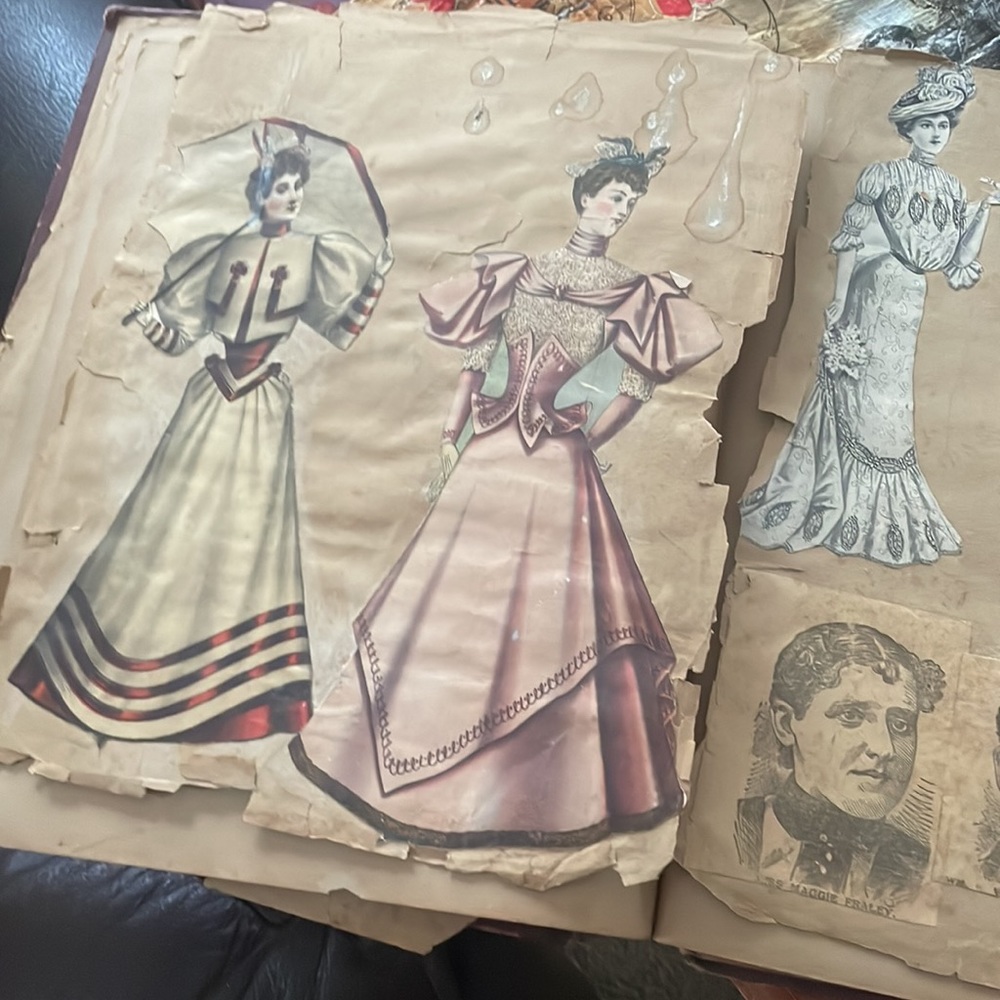 Antique early designer of fashion industry album scrapbook - Picture 3 of 17